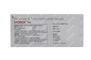 efonox|Efonox TH 60mg/4mg Tablet 10 tablets in 1 strip 